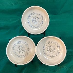 3 Blue Breeze Berry Bowls Temperware by Lenox